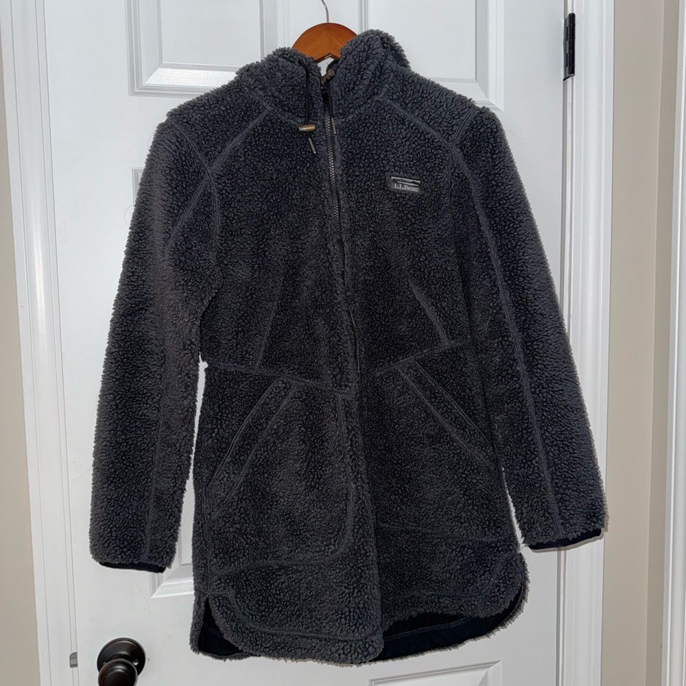 L.L. Bean Gray Sherpa Jacket